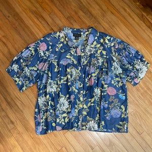 GRECIA DENIM BLOUSE (super soft!)